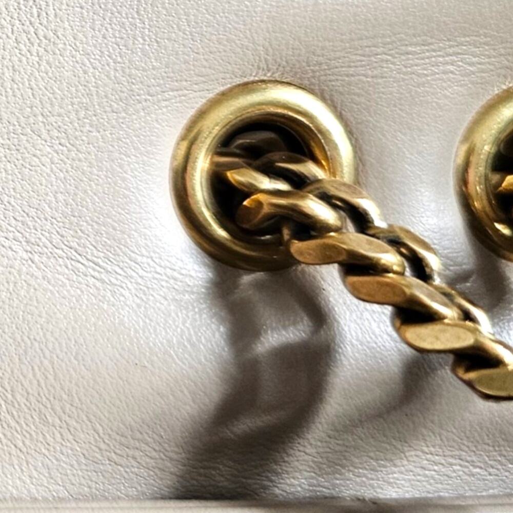 Saint Laurent YSL Loulou Medium Shoulder Bag Leather Chain Bag Beige - $3200 - Picture 12 of 14